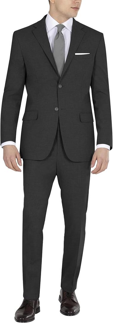 DKNY Men's Modern Fit High-Performance Suit Separates | Dress Suit for Men | (42)