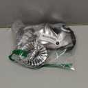 VZQI Devil Mask Krampus Mask Sheep Half Face Halloween Masquerade Cosplay Props For Adults (Silver)