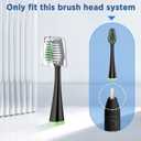 Replacement Toothbrush Heads for Waterpik Complete Care 5.0/9.0 (CC-01/WP-862), with Covers, 5 Count, Black