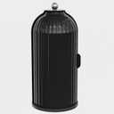 YOOLENS Makeup Brush Holder with Lid 360 Rotating Clear Dustproof Make Up Organizers for Vanity Bathroom Countertop, Black