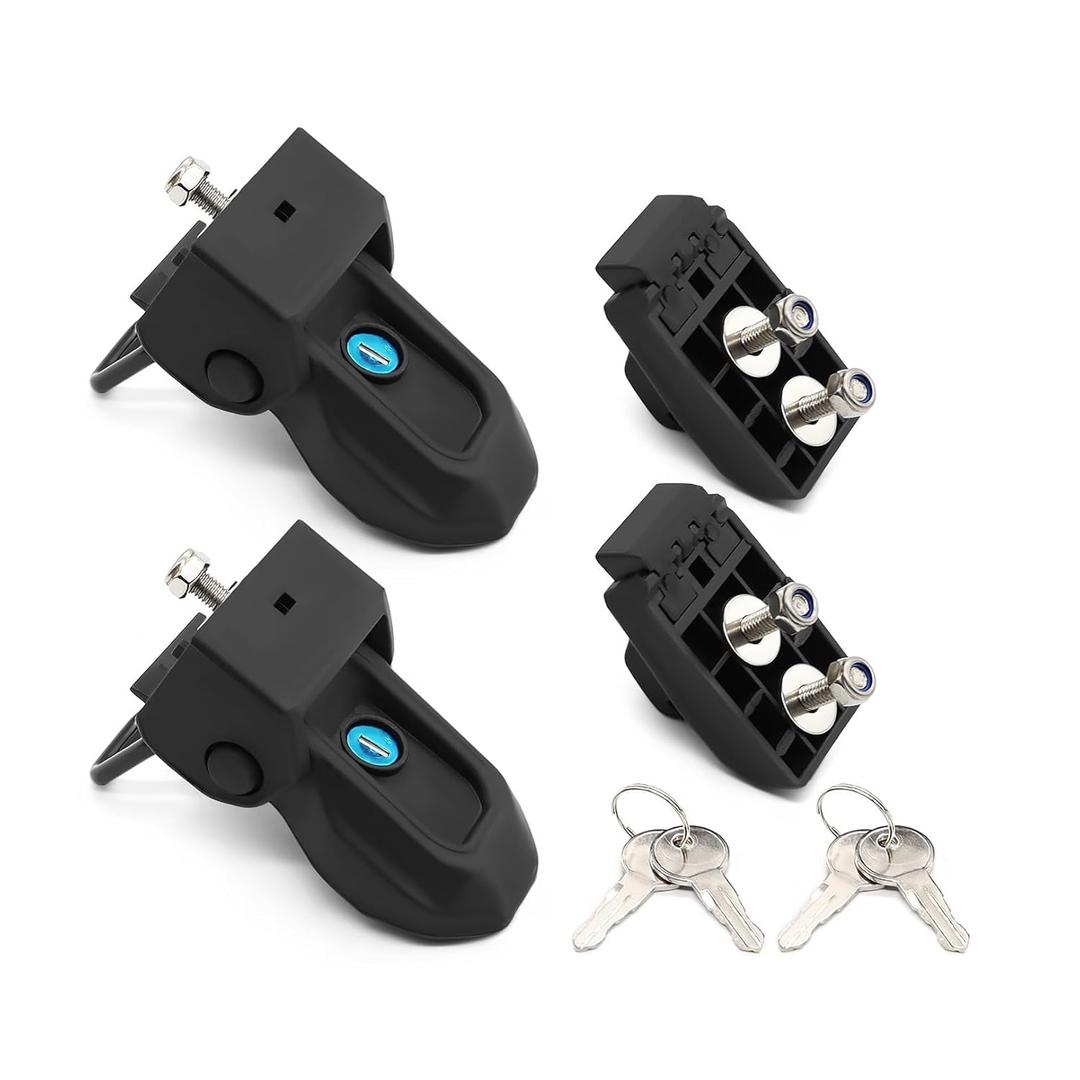 Front Hood Lock Latch Catch Compatible with JL JT 2018-2024 Accessories Black