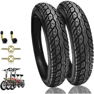 2 Pack Electric Bike 14 Inch Tire 14x2.125(57-254) Explosion-Proof Bicycle Tire Tubeless Puncture Resistant Ebike Tire Suitable for E Bikes for Men, Kids, 44-55 PSI