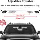 Stay There Car Roof Rack Cross Bars 56Aero Thick Aluminum Universal Crossbars Roof Rack Adjustable Roof Cross Bars, Fits Most Vehicles with Existing Raised Side Rails with Gap- 200 lbs Load Capacity