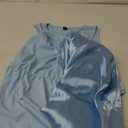 Women Halloween Godmother Dress Blue Fairy Costume Outfit With Hooded Cloak Mysterious Cosplay Party 2 Piece Set S