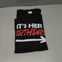 It's Her Birthday T-Shirt (Black, M)