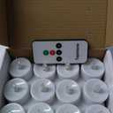 Homemory 400+ Hour Timer Remote Control Flameless Votive Candles, Battery Operated LED Tea Lights in Warm White for Outdoor, Table, Halloween, Christmas-Ivory Base (12 Pack)