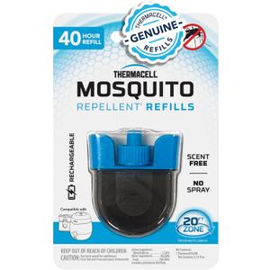 Thermacell Rechargeable Mosquito Repeller Refills; Advanced Repellent Formula Provides 20 Foot Protection Zone; Compatible with Thermacell E-Series & Radius Only; No DEET, Spray or Flame