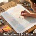 CT SUN Paint by Numbers for Adults - Aesthetic Cottagecore Landscape - Whimsical DIY Oil Painting Kits - Relaxing Arts and Crafts Gift - 16"x20" (The Golden Hour Coast)