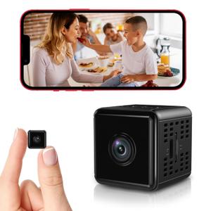 Smilephil Hidden Camera,1080P WiFi Spy Camera - with Night Vision & Motion Detection, Wireless Indoor Security Camera for Pet/Baby/Nanny, App Live Feed, Smallest Smart for Home Monitoring