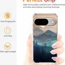 Sunset Nature Landscape Wilderness Night Art Painting,Trendy Soft TPU Full Cover Case for Google Pixel 9/9 Pro Clear