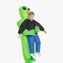 Morph Kids Inflatable Alien Costume, Blow Up Alien Outfit for Children, Halloween Costumes for Kids, One Size