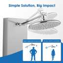 ROVOGO Shower Panel Tower System - Use 4 Functions at the Same Time: Rain Shower, Handheld, Body Jets and Tub Spout, 304 Stainless Steel Shower Column with Adjustable Head, Brushed