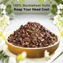 20"X26" Large Organic Buckwheat Pillow with Dual-Layer Pillowcase and Extra Buckwheat Hulls, Adjust Height and Firmness, Neck Support Pillow for Back and Side Sleepers (Off-white)