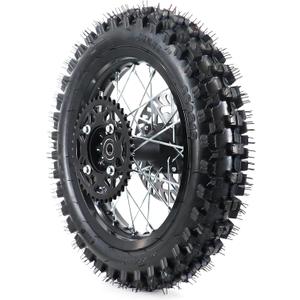 90/100-14 3.00-14 Tire Tube,14" Rear 15mm Axle Rim Wheel With Brake Rotor and 428 41T Sprocket For 110cc pit bike Apollo 125CC SSR 150 cc Tao Kayo TSD 110 TD 125