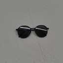 SOJOS Trendy Designer Hexagon Round Sunglasses for Women Fashion Big Shades Geometric Women Sunglasses SJ2181 (Black)