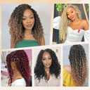 Callia Faux Locs Crochet Hair 14 Inch 8 Packs Goddess Locs Crochet Hair for Black Women Pre Looped Locs Crochet Hair, Crochet Faux Locs with Curly Ends T1B/30/27