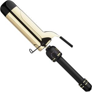 HOT TOOLS 24K Gold Professional 2" Extended Barrel Curling Iron with Clamp for Loose Curls - 24K Gold Technology for Long-Lasting Results & Longer Barrel for Easy Styling