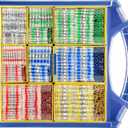 haisstronica 1000PCS Solder Seal Wire Connectors, Marine Grade Heat Shrink Wire Butt Connectors AWG 26-10 (5Colors/5Sizes) with Removable Storage Bins