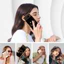 Buleens (3in1 Black Case for Google Pixel 6A 5G Cute Aesthetic Luxury Design Women Girly Cases Girl Gold Plated Pretty Phone Case+Screen Protector+Chain for Pixel 6A