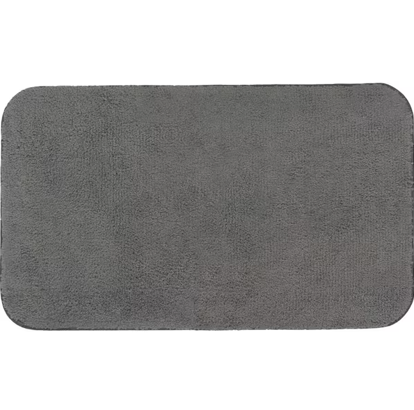 Microfiber Toilet Rug Grey 16" x 24"