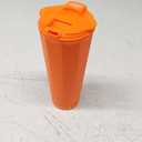 20 oz Cup with Horn - The Perfect Tumbler for Sports Fans - Reusable Water Bottle Ideal for Cheering at Game day, Tailgating, Celebration. (Orange)