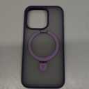 TORRAS Magnetic Kickstand for iPhone 13/ iPhone 14 Case [Compatible with MagSafe][Sturdy & Versatile Stand] Military-Grade Shockproof Translucent Slim Protective Anti-Fingerprint Anti-Scratch, Black