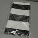 3 Pack Gingham Disposable Tablecloths, 54 x 108 Inch Waterproof Plastic Rectangle Table Covers, Black and White Stripe Tablecloth for Party, Picnic, Birthday