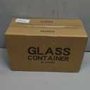 UMEIED Glass Meal Prep Containers 2 Compartment with Lids (5 Pack, 36oz), Divided Glass Storage Containers for Lunch at Work, Leak-Proof Portion Control Food Containers, Microwave/Dishwasher Safe