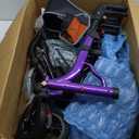 Rollator Walkers for Seniors with Seat, Foldable Walkers for Senior, 8" All-Terrain Wheels, 18" Big Seat, 6-Level Adjustable Height Rolling Walker, 350 lb, Walker for Seniors & Adults (Purple)