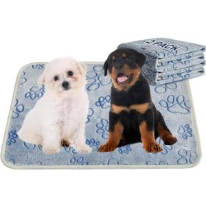 Qeils Reusable Puppy Pads, 2 Pack Washable Pee Pads for Dogs, Non Slip Wee Wee pad, Absorbent and Leakproof Training Mats for Potty, Crate, Playpen, Bed, Sofa, 23"x 36"