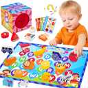 Mystery Alphabet Box - 26 PCS Letters Sorting & Matching Game, Activities Letter Sounds Fine Motor Learning Toys for Preschool Kindergarten Classroom, Easter Basket Stuffers Gifts for Kids Toddlers