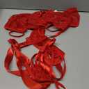 Red Lace Lingerie Set, Size Large