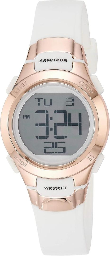 Armitron Sport Women's Digital Chronograph Resin Strap Watch, 45/7012