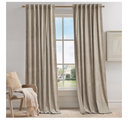 KGORGE Taupe Velvet Curtains 96 inches 2 Panels, Elegant Velvet Blackout Curtains for Bedroom Living Room, Soft Room Darkening Thermal Insulating Window Drapes, Back Tab Rod Pocket, W 52 x L 96 Taupe