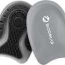 Premium Gel Heel Pads for Shoes, 2 Pack, FSA HSA Eligible, for Plantar Fasciitis, Bone Spurs, Pain Relief Protectors of Sore or Bruised Feet, Foot Relief Support Comfort Cushion Insoles for Women/Men (Size M (Women's 4.5-9.5 | Men's 6-8.5), 1 Pair Midnight Black)