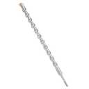 ZKH 1" x18" SDS Plus Rotary Hammer Drill Bit, 4 Cutter Crossed-Tipped, Wide Double Flute, Precise Fast Drilling, 40CR, Carbide Tipped SDS Plus Bit for Brick, Stone, Concrete 1" x16" x18"