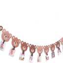 Bear 12 Monthly Photo Banner - Bear One Year Milestone Banner,Bear Themed Birthday Party Decoration,Bear Baby Shower Or First Birthday (bear Photo)