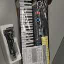 61 key keyboard Piano,Portable Electronic Digital Piano,Built In Dual Speakers,External Microphone,Power Plug,Rich Teaching Content,Multi-Functional Electronic Piano Suitable For Beginners