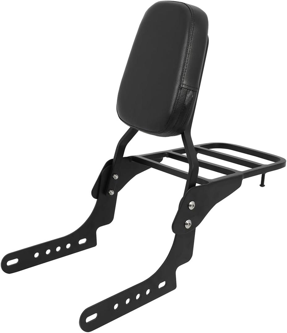 Passenger Sissy Bar with Luggage Rack Backrest Fit for Harley Nightster RH975 Special RH975S 2022 2023 2024 2025, Black