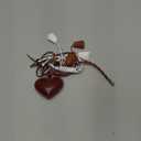 QTMY Heart Tassel Bow Beaded Braided Keychain Bag Charms for Handbag Purse Backpack Accessories Bogg Bag,369