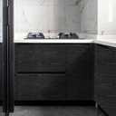 4 x Peel and Stick Wallpaper Black Wood Wall Paper - 17.5 x 100 Inch Self Adhesive Wallpaper Peel and Stick, Easy to Paste Wall Contact Paper for Stand Liner, Table and Door Makeover Decor