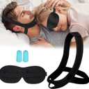 Anti Snoring Chin Strap for Sleeping, Chin Strap to Keep Mouth Closed, Airflow Jaw Strap