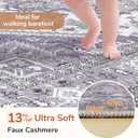 OPPODREAM Soft 8x10 Area Rugs, Washable Rugs 8x10 with Non Slip Backing, Faux Cashmere Low-Pile 8 x 10 Carpet, Purple