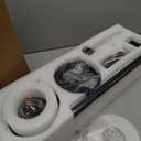 Haipeel 52 Inch Outdoor Ceiling Fans with Lights, Dimmable Solid Wood Ceiling Fan with Light and Remote Control 3 Blades Rustic Propeller Ceiling Fans for Patios Indoor Bedroom, Bronze Gray