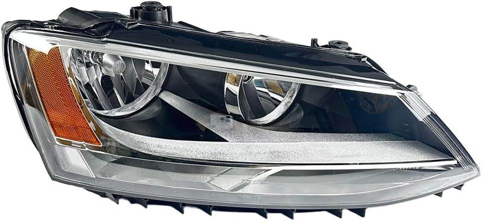 SIEMID Right Passenger Side Headlight Assembly Replacement for 2011 2012 2013 2014 2015 2016 Volkswage.n Jett.a, Fits Models 5C7941006 / VW2503146