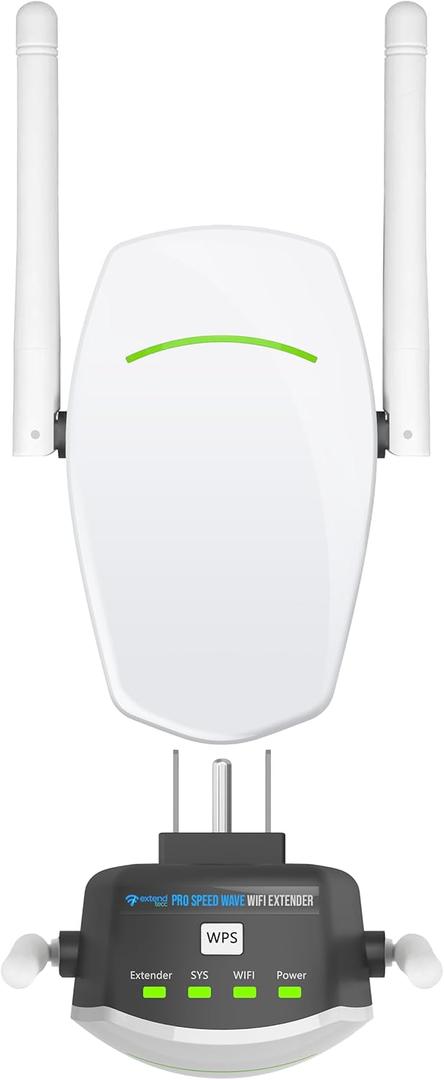 Speed Wave WiFi Extender 2025 ExtendTecc Pro WiFi 6 Range Extender Signal Booster Cyber WiFi Dual-Band 1.8 Gbps Amplifier, Up to 2,100 sq ft & 64 Devices, Plug-in Repeater with Ethernet Port