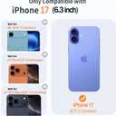 for iPhone 17 Wallet Case with Card Holder + 2 Tempered Glass Screen Protector Protective Shockproof Hidden Card Slot Slim Case Women Men for iPhone 17 6.3(Rose Gold)