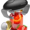 Higher Torque Electric Jar Opener for Seniors with Arthritis Fit Almost Jars Size, Strong Tough Automatic Jar Opener for Weak Hands, Hands Free Battery Operated Bottle Opener for Arthritic Hands Black