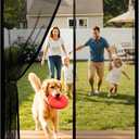 Flux Phenom Magnetic Screen Door - Bugs Out, Breeze in - 9min Install Auto-Sealing Heavy Duty Double Stitched Mesh, 52 Magnets, Hands Free Sliding & Patio Doors Net, Pet & Kid Friendly, 38 x 82 Inch