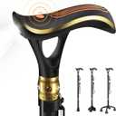 Smart Alarm Walking Cane for Men & Women, Telescopic and Adjustable Walking Sticks for Seniors, USB Direct Charge, with LED Light, One Cane for Three Purposes, Light and Stable